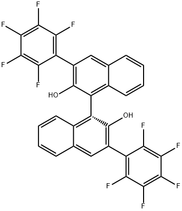 (R)-3,3'-二(五氟苯基)-1,1'-联萘酚,940868-89-3,结构式