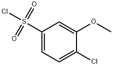 4-クロロ-3-メトキシベンゼンスルホニルクロリド 化学構造式