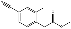 2-(4-氰基-2-氟苯基)乙酸甲酯 结构式