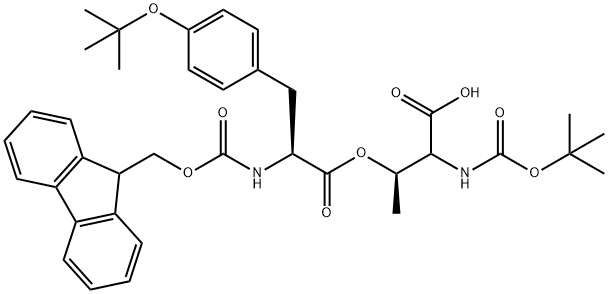 BOC-THR(FMOC-TYR(TBU))-OH, 944283-41-4, 结构式