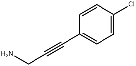 2-Propyn-1-amine, 3-(4-chlorophenyl)- Structure