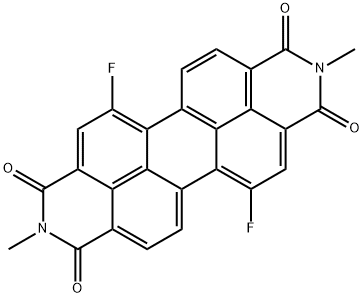 Anthra[2,1,9-def:6,5,10-d'e'f']diisoquinoline-1,3,8,10(2H,9H)-tetrone, 5,12-difluoro-2,9-dimethyl- Structure