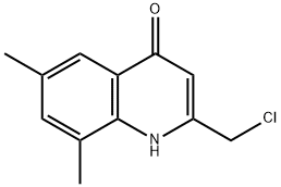 2-(chloromethyl)-6,8-dimethyl-4(1H)-quinolinone(SALTDATA: FREE) Struktur