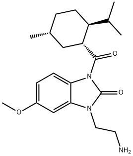 3-(2-AMINO-ETHYL)-1(R)-[(2(S)-ISOPROPYL-5(R)-METHYL CYCLOHEXANECARBONYL)]-5-METHOXY-1,3-DIHYDRO-BENZOIMIDAZOL-2-ONE, 947257-66-1, 结构式