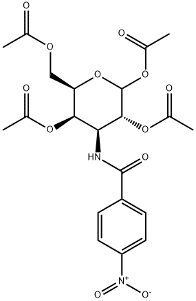 1,2,4,6-Tetra-O-acetyl-3-deoxy-3-N-(4-nitrobenzamido)-D-galactopyranose Structure