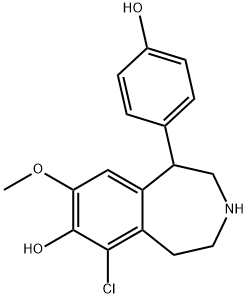 8-methoxyfenoldopam 结构式