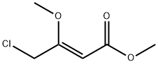 2-Butenoic acid, 4-chloro-3-methoxy-, methyl ester, (2Z)- Struktur
