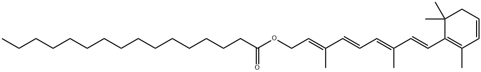 3-dehydroretinol palmitate Struktur