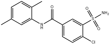 4-氯-N-(2,5-二甲基苯基)-3-氨磺酰,97437-97-3,结构式