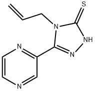 4-(prop-2-en-1-yl)-5-(pyrazin-2-yl)-4H-1,2,4-triazole-3-thiol Struktur