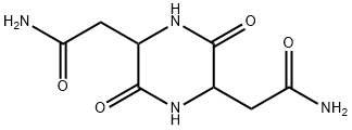 2,5-Piperazinediacetamide, 3,6-dioxo- Structure