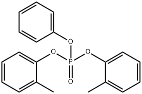 Di-o-tolylphenyl phosphate Struktur