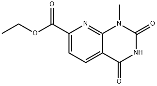 Ethyl 1-Methyl-2,4-dioxo-1H,2H,3H,4H-pyrido[2,3-d]pyrimidine-7-carboxylate 化学構造式