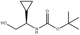 TERT-BUTYL N-[(1R)-1-CYCLOPROPYL-2-HYDROXYETHYL]CARBAMATE,1001414-89-6,结构式