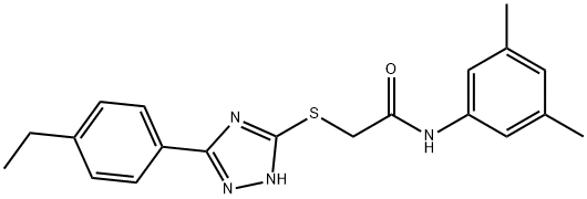 1001478-90-5 N-(3,5-二甲基苯基)-2-{[5-(4-乙基苯基)-4H-1,2,4-三唑-3-基]硫烷基}乙酰胺