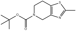 Thiazolo[4,5-c]pyridine-5(4H)-carboxylic acid, 6,7-dihydro-2-methyl-, 1,1-dimethylethyl ester 结构式