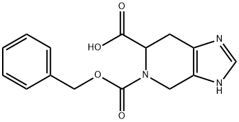 5-((Benzyloxy)carbonyl)-4,5,6,7-tetrahydro-3H-imidazo[4,5-c]pyridine-6-carboxylic acid Struktur
