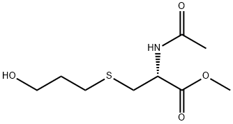 N-Acetyl-S-(3-hydroxypropyl-1-methyl)-L-cysteine 化学構造式