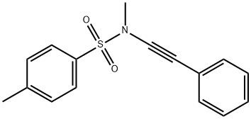 Benzenesulfonamide, N,4-dimethyl-N-(2-phenylethynyl)- Structure