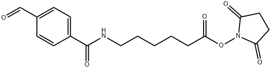 C6-对-甲酰基苯甲酸N-羟基琥珀酰亚胺酯 结构式