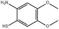 2-氨基-4,5-二甲氧基苯-1-硫醇, 100601-30-7, 结构式