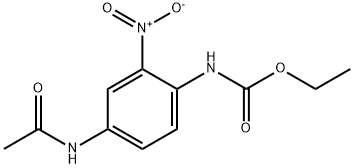 Carbamic acid, [4-(acetylamino)-2-nitrophenyl]-, ethyl ester (9CI) Structure