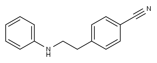 N-(4-氰基苯乙基)苯胺 结构式