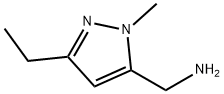 1H-Pyrazole-5-methanamine, 3-ethyl-1-methyl- Structure