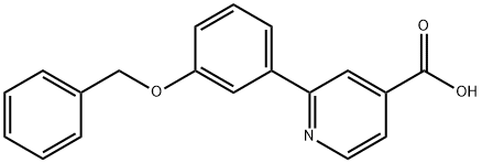 2-(3-Benzyloxyphenyl)isonicotinic acid Structure