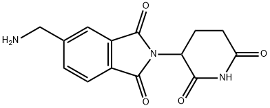 5-(aminomethyl)-2-(2,6-dioxopiperidin-3-yl)isoindoline-1,3-dione Struktur