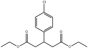 Pentanedioic acid, 3-(4-chlorophenyl)-, 1,5-diethyl ester Structure
