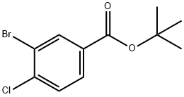 3-Bromo-4-chloro-benzoic acid tert-butyl ester Structure