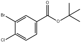 3-Bromo-4-chloro-benzoic acid tert-butyl ester Struktur