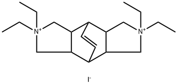 N,N,N'-四乙基双环[2.2.2]-辛-7烯-2,3:5,6-二吡咯烷二碘化物 结构式