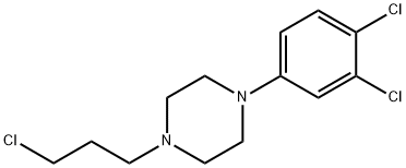 1-(3-chloropropyl)-4-(3,4-dichlorophenyl)piperazine, 101364-27-6, 结构式