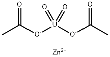 zinc bis(acetato-O)dioxouranate Structure
