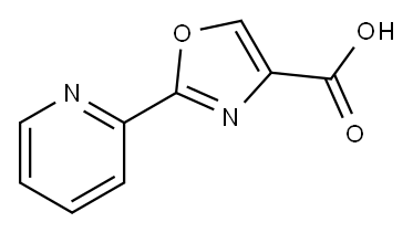 4-Oxazolecarboxylic acid, 2-(2-pyridinyl)- Structure