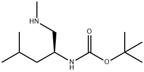 (S)-tert-butyl (4-methyl-1-(methylamino)pentan-2-yl)carbamate Structure