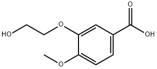 Benzoic acid, 3-(2-hydroxyethoxy)-4-methoxy- Structure