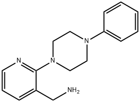 3-Pyridinemethanamine, 2-(4-phenyl-1-piperazinyl)- Structure