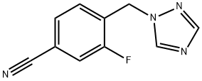 Benzonitrile, 3-fluoro-4-(1H-1,2,4-triazol-1-ylmethyl)-,1016753-56-2,结构式