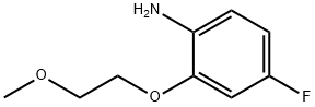 4-氟-2-(2-甲氧基乙氧基)苯胺 结构式