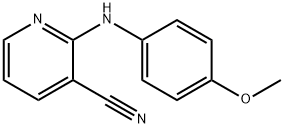 2-[(4-Methoxyphenyl)amino]pyridine-3-carbonitrile 结构式