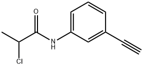 Propanamide, 2-chloro-N-(3-ethynylphenyl)- Struktur