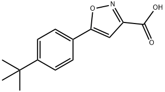 5-[4-(tert-Butyl)phenyl]isoxazole-3-carboxylic Acid, 1017459-78-7, 结构式