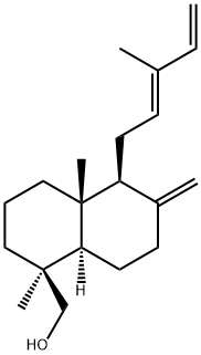(12E)-ラブダ-8(17),12,14-トリエン-19-オール 化学構造式