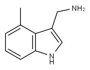 1H-Indole-3-methanamine, 4-methyl- Structure
