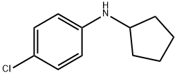 Benzenamine, 4-chloro-N-cyclopentyl- Structure