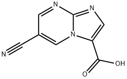 6-cyanoimidazo[1,2-a]pyrimidine-3-carboxylic acid,1020035-08-8,结构式