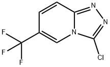 3-chloro-6-(trifluoromethyl)-[1,2,4]triazolo[4,3-a]pyridine Struktur